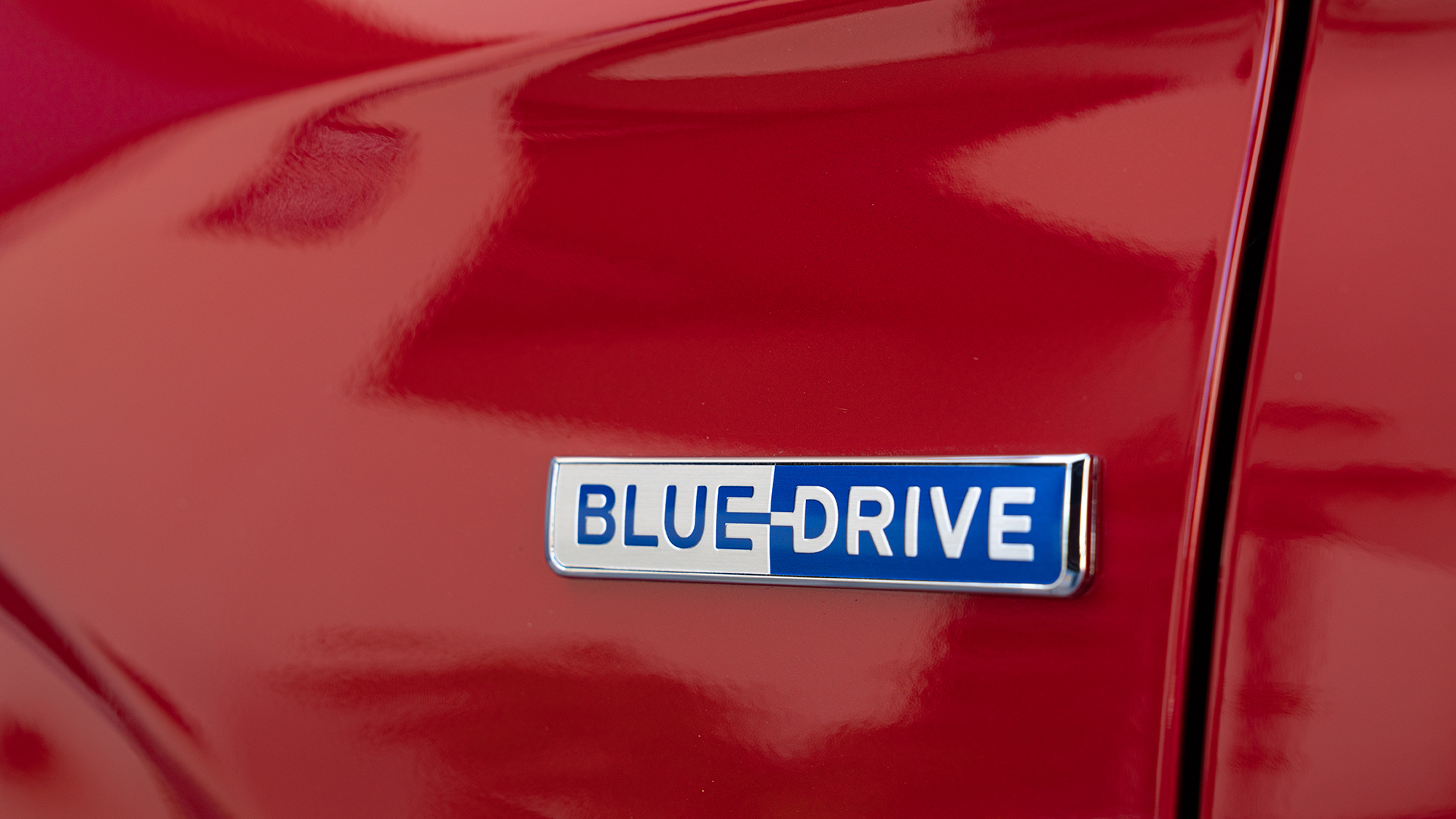 A Hyundai Blue Drive badge.