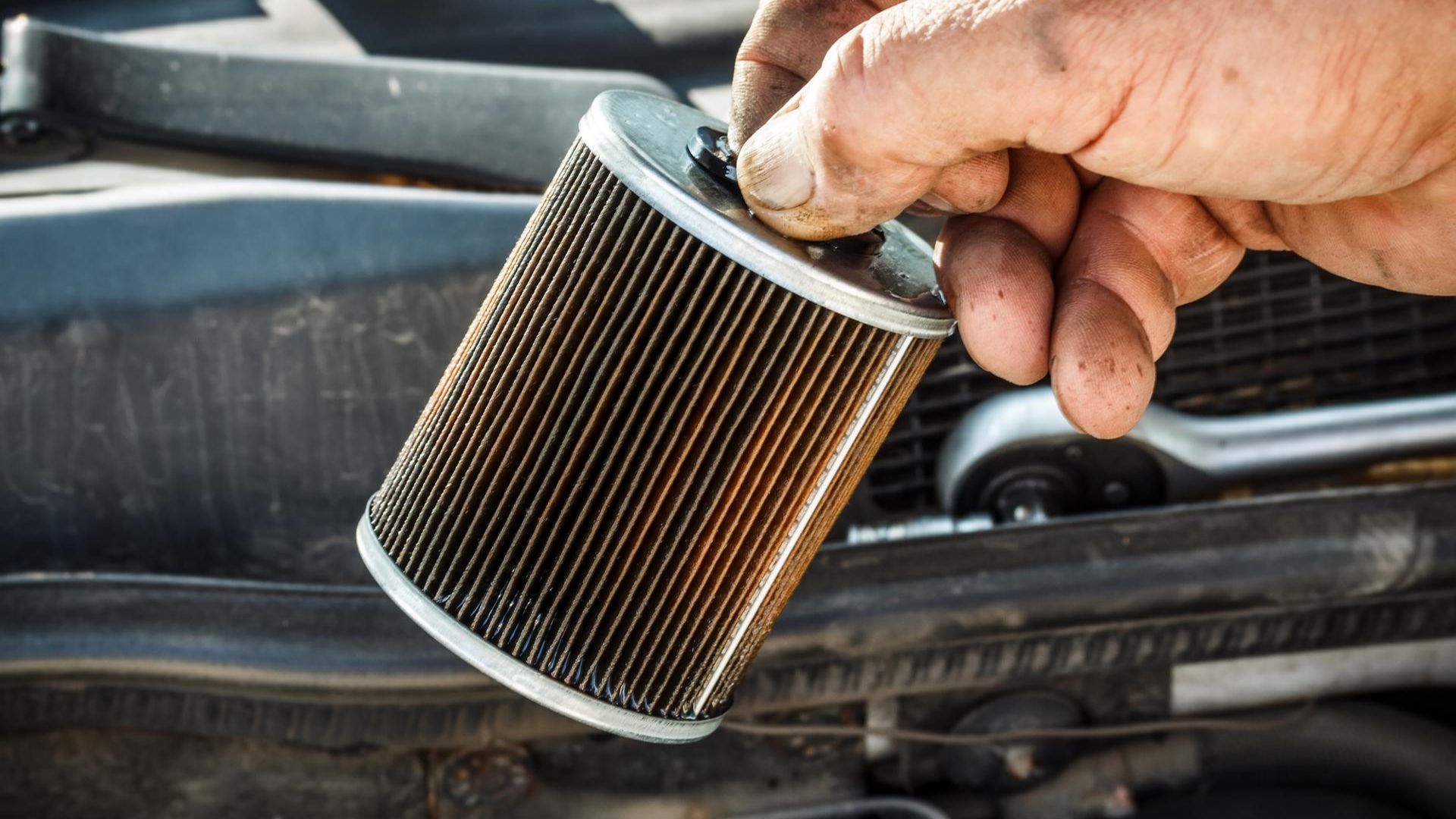 An old fuel filter. 