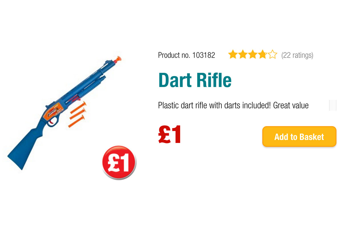 Sweet dart gun.