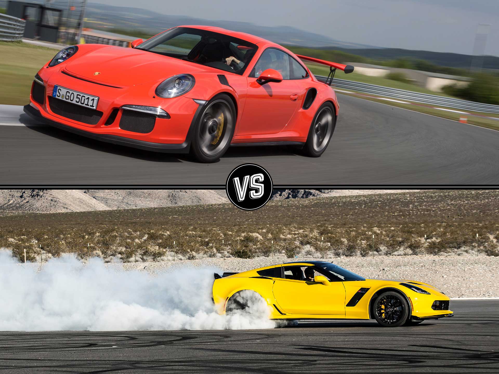 3. Porsche 911 vs. Chevrolet Corvette