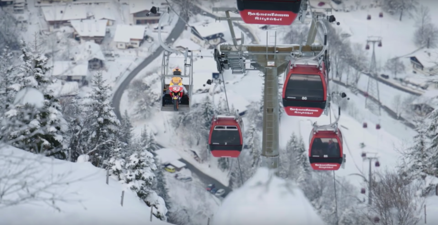 Yes, That’s a MotoGP Bike on a Ski Lift