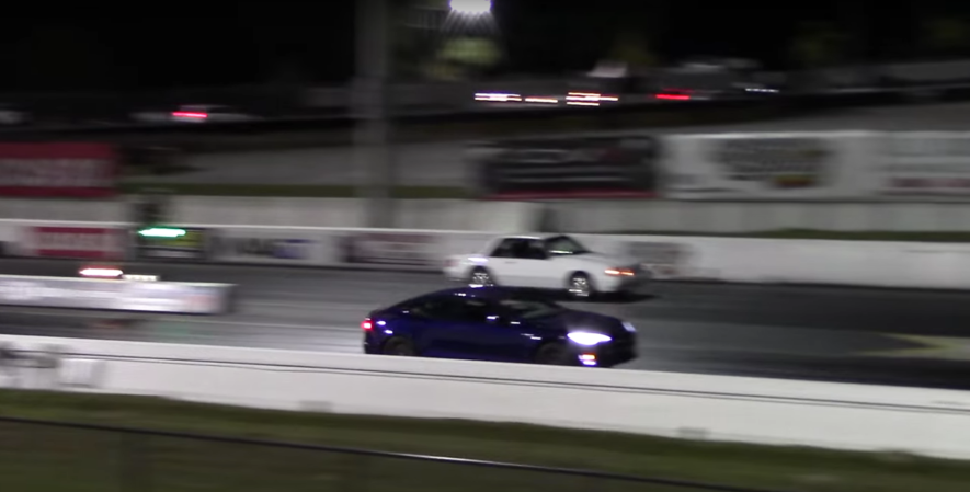 Watch This Ludicrous Plus Tesla Model S P100D Set a World Record