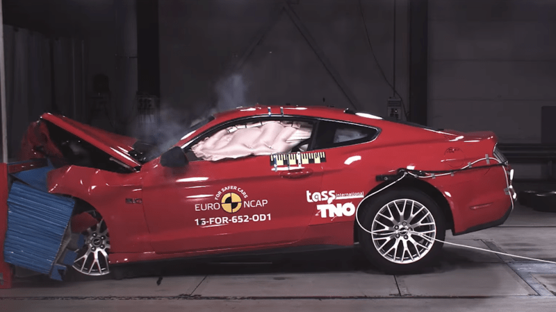 Ford Mustang Receives Weak Rating in Euro NCAP Crash Test