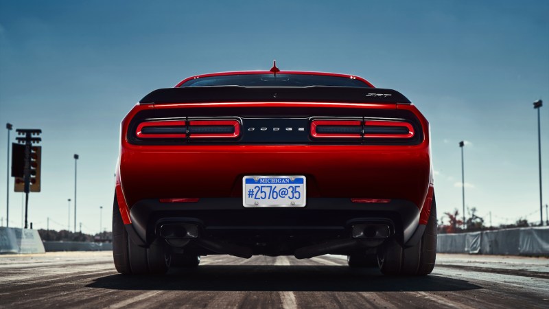 The Dodge Challenger SRT Demon Boasts Massive Drag Racing Tires