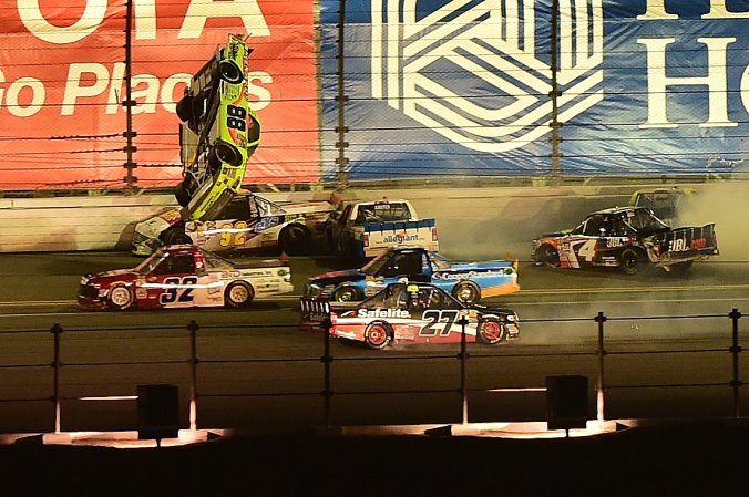 High School Senior Wins NASCAR Truck Wreck-Fest at Daytona