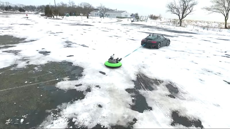 Inadvisable Winter Sports With A Porsche Carrera 4S