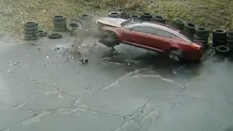 Cars Won’t Stop Crash-Landing in this Repair Shop’s Lot