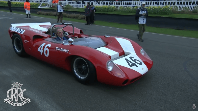 Goodwood Honors F1 Legend John Surtees With Moment of Noise