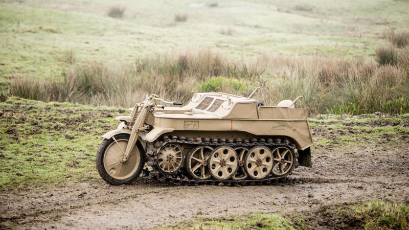 Buy This Bonkers WWII Half-Track Motorcycle