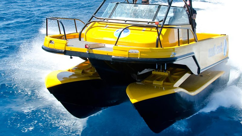 Nauti-Craft’s Crazy Boat Has a Hydraulic Suspension Between Hull and Deck