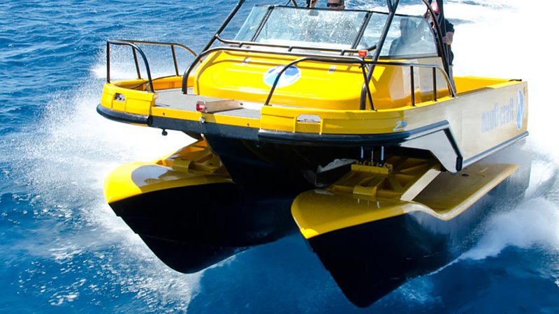 Nauti-Craft’s Crazy Boat Has a Hydraulic Suspension Between Hull and Deck