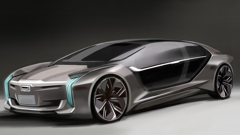 Qoros Model K-EV Electric Car Concept Packs Koenigsegg Tech