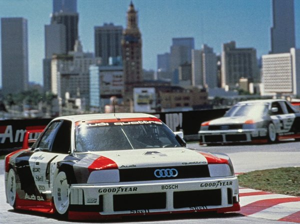 Watch the Audi 90 IMSA GTO Spit Flames All Over The Track