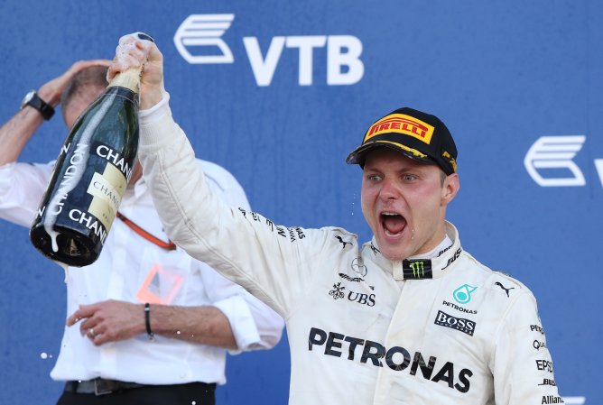 Bottas Steals Russian Grand Prix from Ferrari, Scores First Formula One Victory