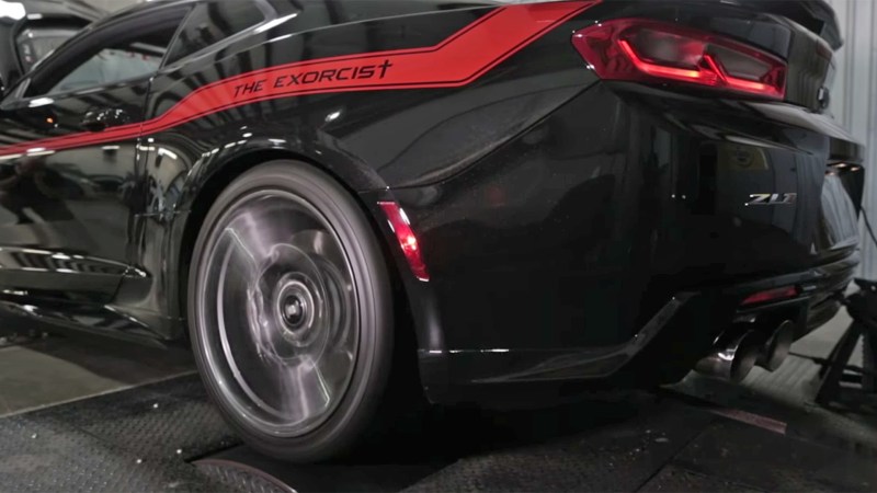 Watch Hennessey’s “Exorcist” 1,000-HP Chevy Camaro ZL1 Scream On the Dyno