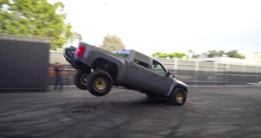 Prerunner Chevy Truck Destroys HOONIGAN Headquarters