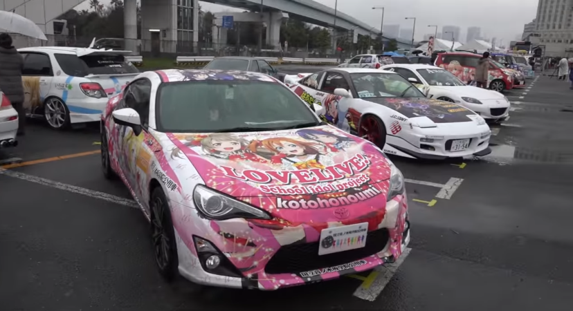 Watch <em>Itasha</em> Cars and Geeky <em>Otaku</em> Take Over a Tokyo Parking Lot