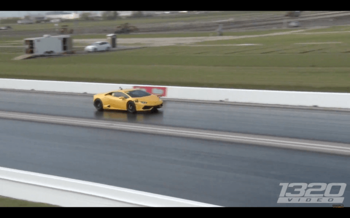 Watch a 2,200 Horsepower Huracan Slay The Quarter Mile