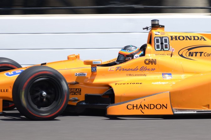 Alonso Is Fastest Rookie at Indy 500 Practice