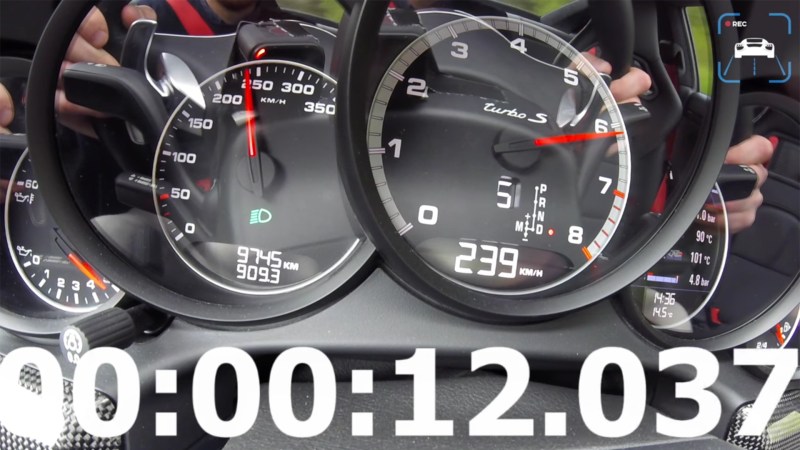 Watch This 750-HP Porsche 911 Turbo S Blast from 0 to 150 MPH in 12 Seconds