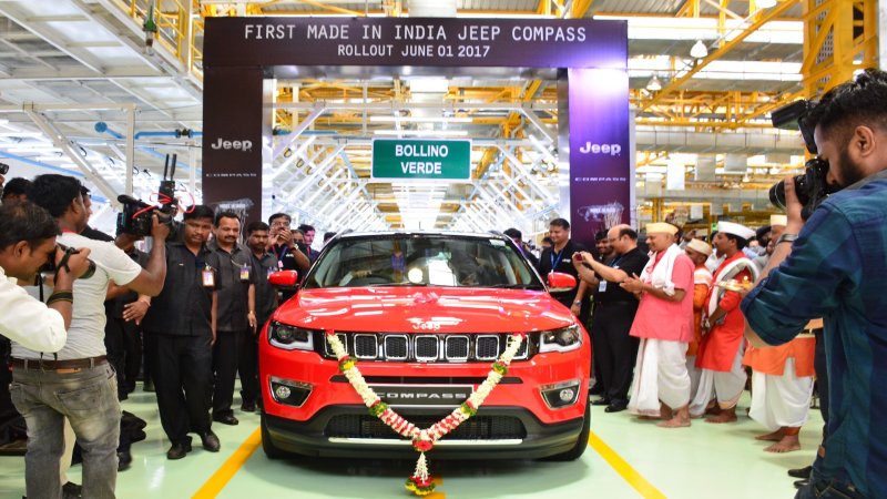 First Jeep Compass Built in India Rolls Off Assembly Line