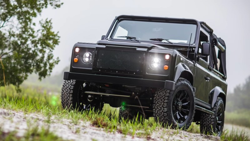 East Coast Defender’s Honey Badger Is a Corvette-Powered Stick Shift Land Rover