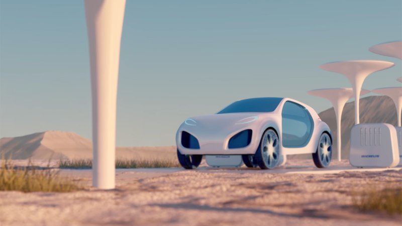 Michelin’s Vision Concept Is an Airless, Biodegradable, 3-D Printed Tire