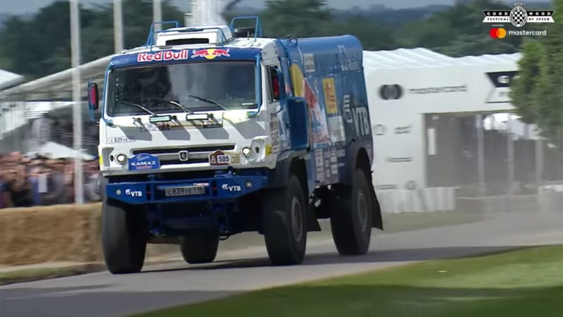 Watch This 1,000-HP Red Bull Rally Truck Blast Up the Goodwood Hillclimb