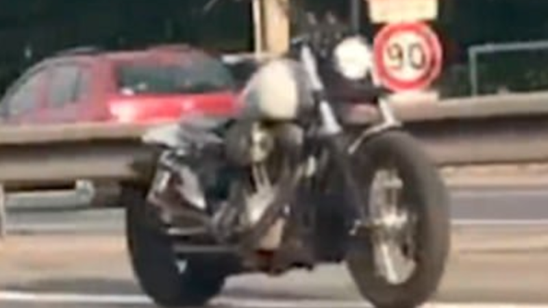 Watch This Harley-Davidson Ride Down a French Highway…<em>Sans</em> Rider