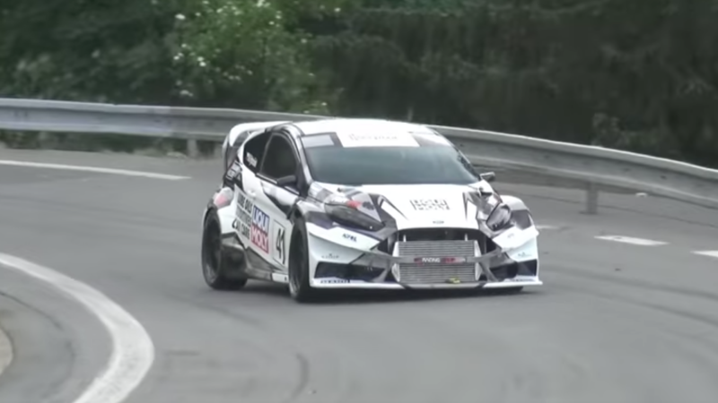 Watch This 650-HP Evo-Powered Ford Fiesta Climb a Hill Like It’s its Job