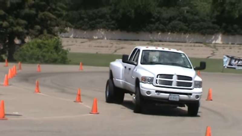 Someone Took Their Dodge Ram Dually Pickup to the Autocross