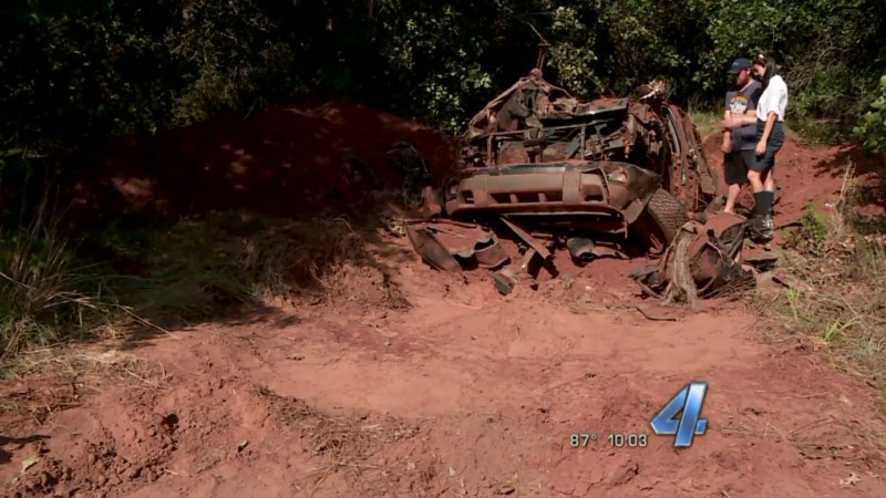 Family Finds Brand New Plastic-Wrapped SUV Buried in Their Backyard