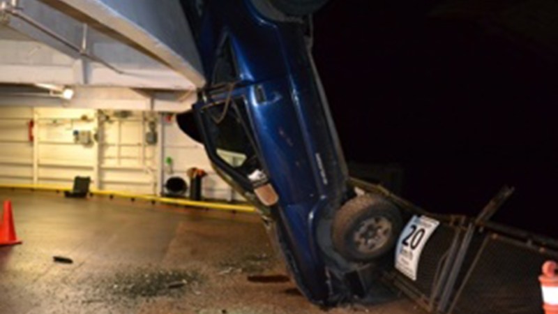 Canadian Man Jumps SUV Onto Ferry