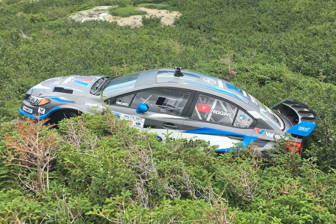 Watch Subaru Rally Team USA’s David Higgins Dramatic Mt. Washington Crash