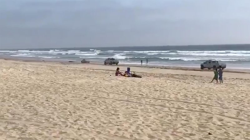 Watch a High-Speed Pursuit Barrel Down a California Beach