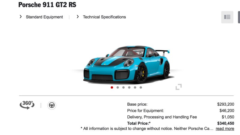 Porsche 911 GT2 RS Configurator Goes Up, Our Productivity Goes Down