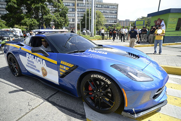 Guatemalan Civil National Police Now Have a Chevrolet Corvette Stingray Patrol Car