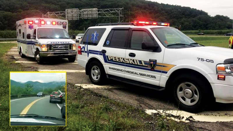 Watch Peekskill EMS Carefully Respond to a Call on Treacherous Bear Mountain