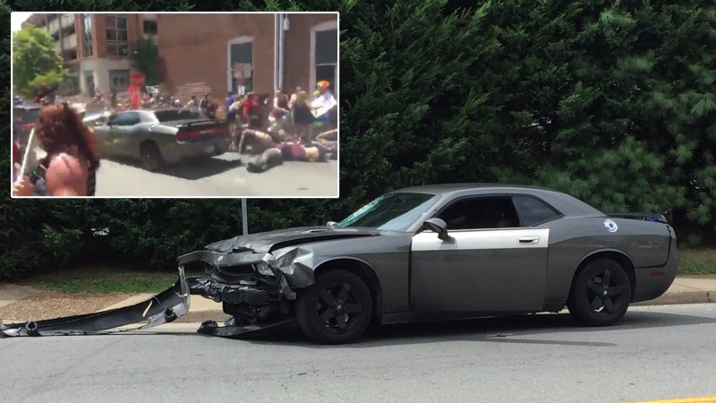 Videos Show Dodge Challenger Ramming Crowd of Protesters at Virginia Rally