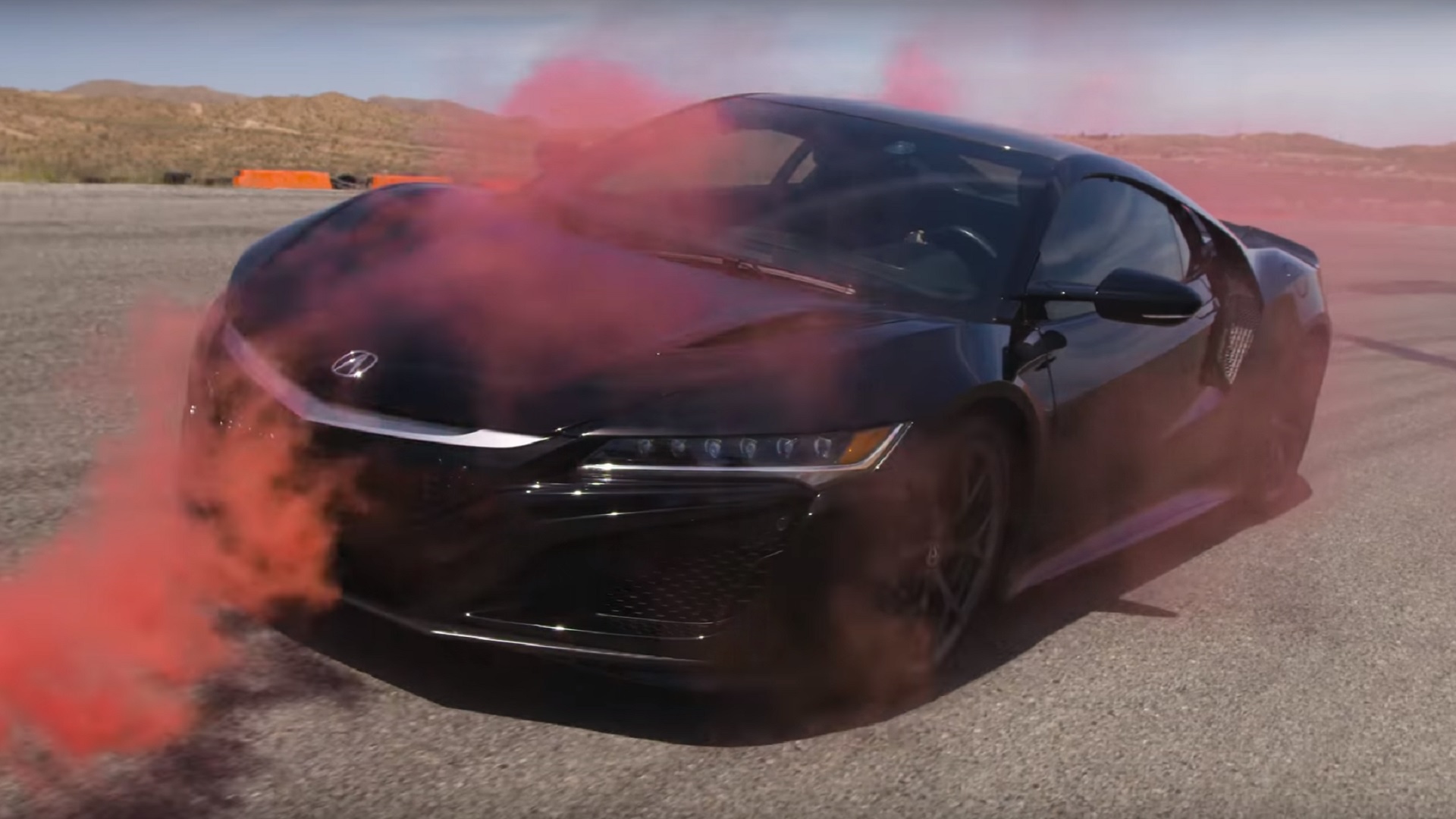 acura nsx smoke bomb