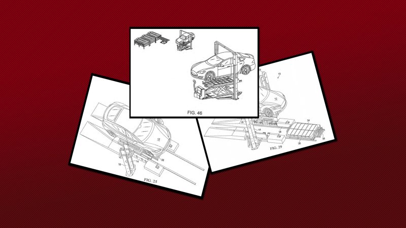 Tesla Files Patent for 15-Minute Battery Swapper