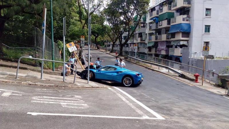 Watch a Ferrari 488 Spider Crash to Avoid Hitting a “Dog”