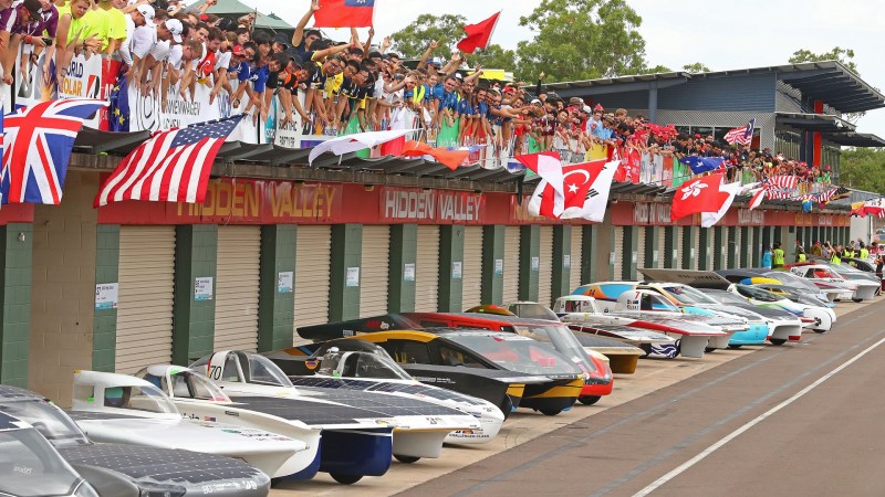 Solar-Powered Cars Compete in the Bridgestone World Solar Challenge