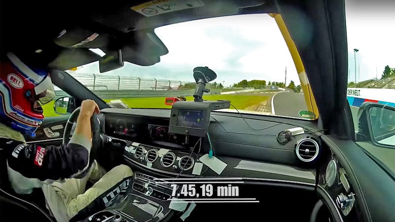 Watch the Mercedes-AMG E63 S Wagon Set a Lap Record at the Nurburgring Nordschleife