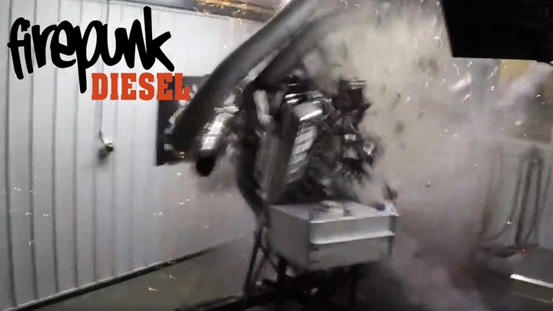 Watch This Overboosted Triple-Turbo Cummins Diesel Engine Explode on the Dyno