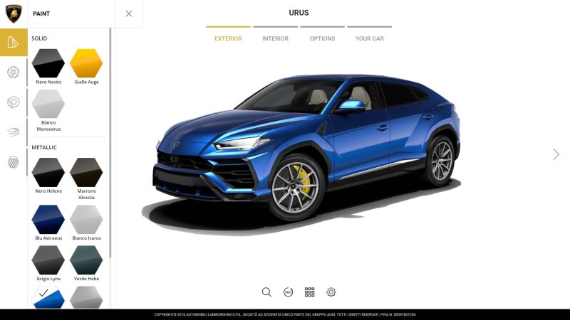 The Lamborghini Urus Configurator Is a Righteous Time Sink