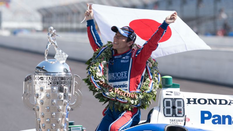 Takuma Sato Takes Borg-Warner Trophy on Maiden Voyage Outside of United States