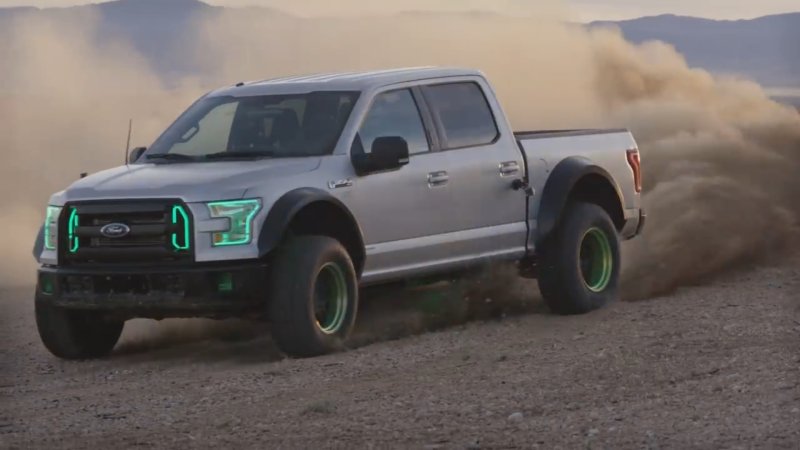 Watch Formula Drift Driver Vaughn Gittin Jr. Shred ‘Horse Thief Mile’ in His Ford F-150 RTR Muscle Truck