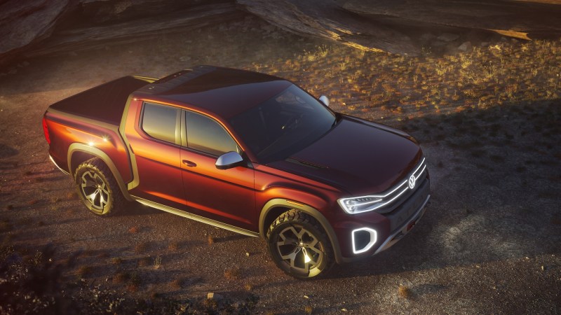 Volkswagen Introduces Atlas Tanoak Pickup Truck Concept