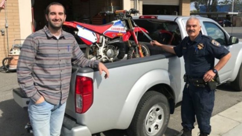 Dirt Bike Returned 17 Years After It Was Stolen